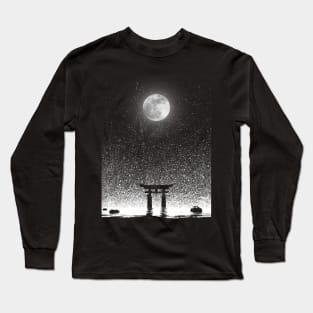 Japan Night of Torii Gate Long Sleeve T-Shirt